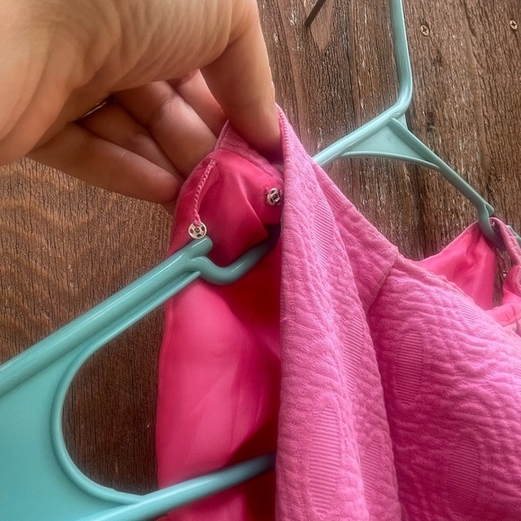 TAYLOR Women’s Pink Boat Neck Pencil Dress Knee Length Quilted Size 6 - Picture 3 of 8